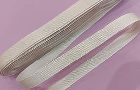 Тесьма лента репсовая Турция Стрічка репсова 1 см( 10 метрів) ейворі OZ-IS