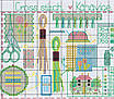 Набір для вишивання за нанесеною на канву схемою “Love Sewing ”. AIDA 14CT printed , 48*38см., фото 4