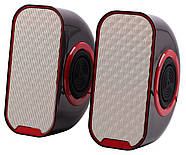 Комп'ютерні музичні колонки з мікрофоном та живленням від USB FT-188 6Вт, фото 4