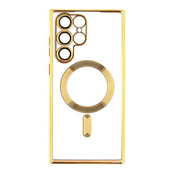 Чохол Wave TPU Metallic with Magsafe для Samsung Galaxy S22 Ultra (S908) Gold