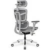 Крісло для роботи за комп'ютером Mealux S4 Air Grey спинка сітка / сидіння сітка, фото 6