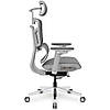 Ортопедичне крісло для роботи за комп'ютером Mealux S4 Air Grey спинка сітка / сидіння сітка, фото 7
