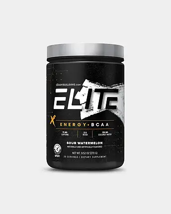 (термін по 01.25) Амінокислоти  + енергія Bodybuilding Signature ELITE Energy + BCAA 270 г (30 порц.) sour watermelon, фото 1