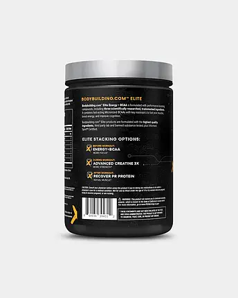 (термін по 01.25) Амінокислоти  + енергія Bodybuilding Signature ELITE Energy + BCAA 270 г (30 порц.) sour watermelon, фото 2