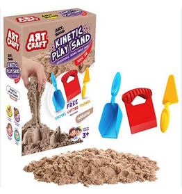 Кінетичний пісок коричневий Art Craft (1000 г) (150*222*58 мм) "dede"