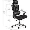 Ортопедичне комп'ютерне крісло для роботи Mealux S4 Air Fabric Black спинка сітка / сидіння тканина, фото 8