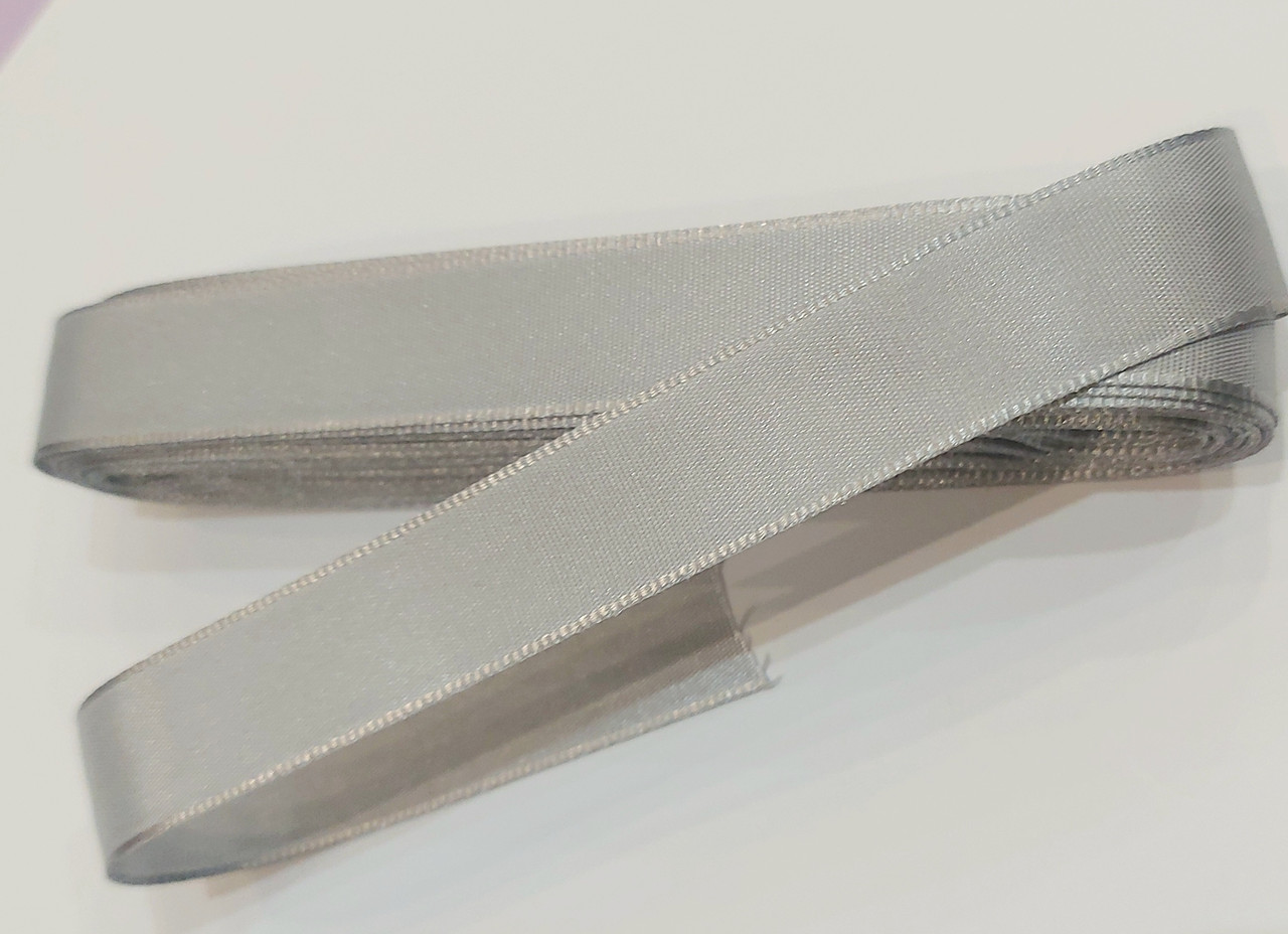 Тесьма лента репсовая Турция ( Дрібний рубчик) Стрічка репсова 2 см( 10 метрів) бузкова попеляста