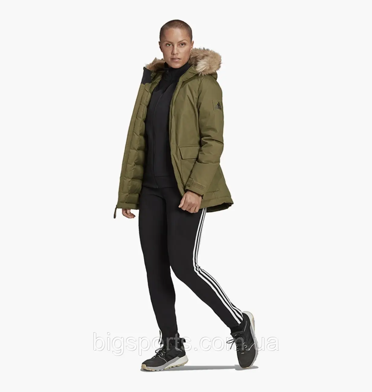 Парка жіноча Adidas Utilitas Hooded Parka Olive (арт. GT1692)