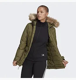 Парка жіноча Adidas Utilitas Hooded Parka Olive (арт. GT1692)