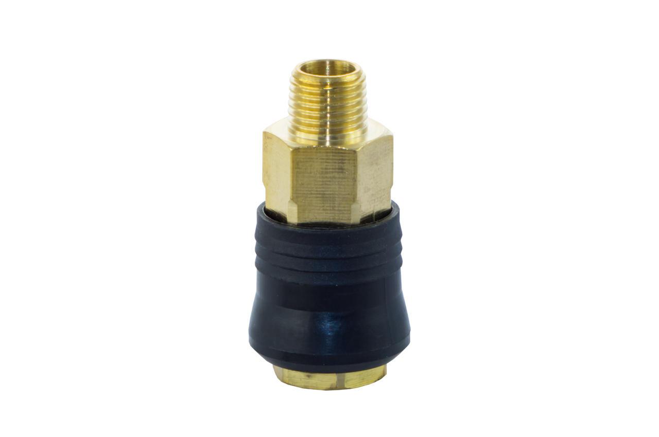 Швидкозйомне латунне з'єднання Intertool 1/4" із зовнішньою різьбою — компактне та довговічне (PT-1815)