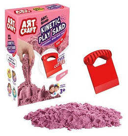 Кінетичний пісок рожевий Art Craft (500 г) (130*175*53 мм) "dede"