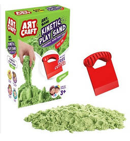 Кінетичний пісок зелений Art Craft (500 г) (130*175*53 мм) "dede"