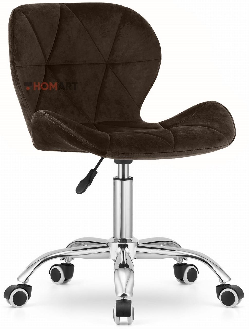 Крісло офісне Homart Blum велюр коричневий (9842), фото 1