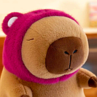 М'яка іграшка "Капібара в шапці ведмедика Лотсо" 40см, фото 4