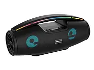 Музична Bluetooth колонка з підсвічуванням та мікрофоном B100 20Вт Чорна, фото 9