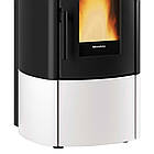 Безшумна пелетна піч-камін з повітропроводами NORDICA Noris Plus white — 12 кВт, фото 4
