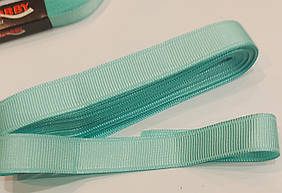 Стрічка репсова 2 см( 10 метрів) світла бірюза № 63 Туреччина