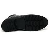 Черевики чоловічі на шерсті з шнурівкою та замком збоку чорні Міда 140130(1ш) розмір 40, фото 9