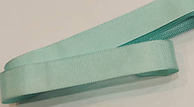 Тесьма лента репсовая Турция ( Дрібний рубчик) Стрічка репсова 2 см( 10 метрів) бірюза