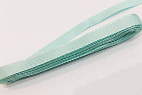 Тесьма лента репсовая Турция ( Дрібний рубчик)  Стрічка репсова 1 см( 10 метрів) м'ятна