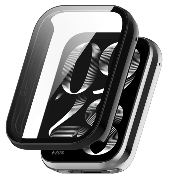 Чохол-накладка DK для Xiaomi Mi Smart Band 9 Pro | Пластик Gloss Glass Full Cover (black)