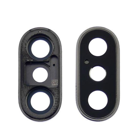 Скло камери для Apple iPhone XS | iPhone XS Max в рамці (Сіре), фото 1