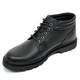 Черевики чоловічі на шерсті з шнурівкою чорні Міда 140446(461ш) розмір 40, фото 8