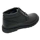 Черевики чоловічі на шерсті з шнурівкою чорні Міда 140446(461ш) розмір 40, фото 7