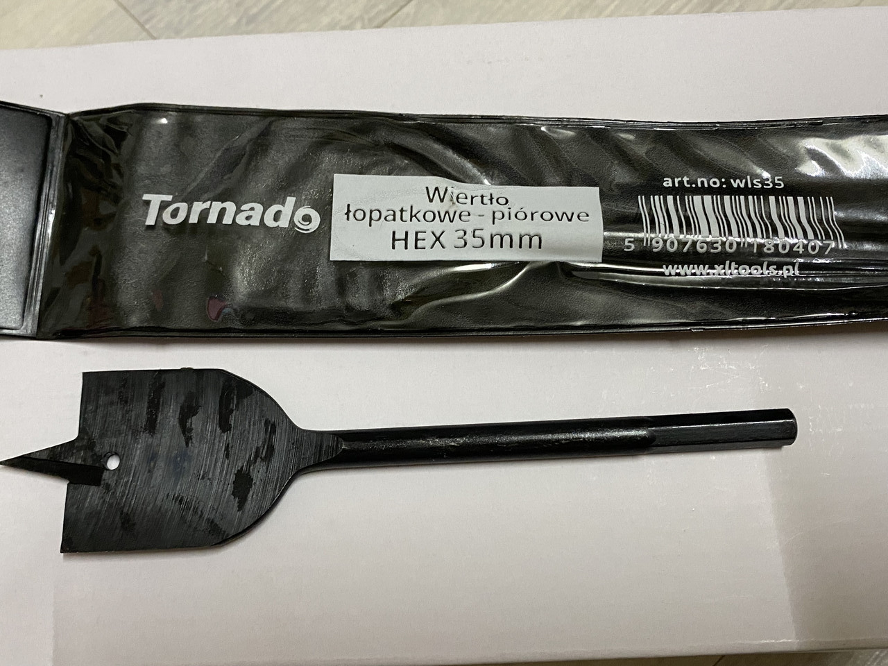 Лопатоподібне свердло Tornado 35 мм HEX WŁ35