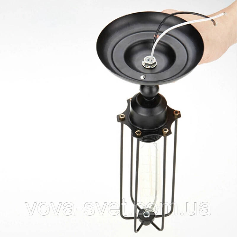 Настенно-потолочный светильник сетка колба [ Wall Light Industrial One ] - фото 6 - id-p453835473