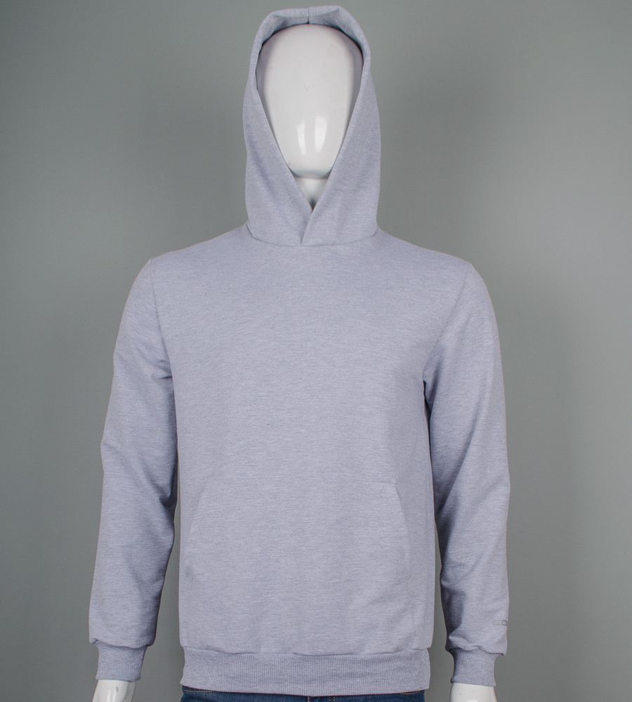 Худі двонитка Однотонна Св.Сірий меланж 9450с, XXL (1шт), фото 1