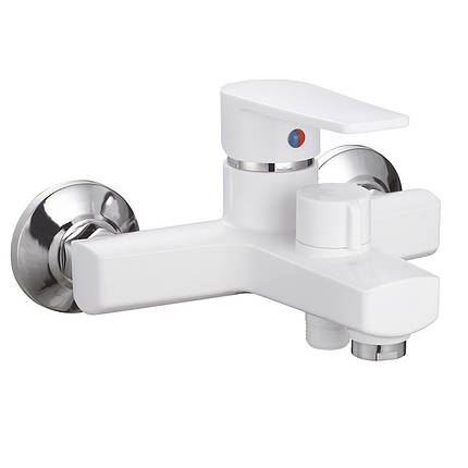 Змішувач для ванни Plamix Oscar-009 Euro White (без шланга та лійки) (PM0634), фото 1