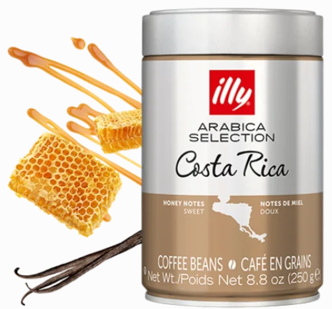 ОРИГІНАЛ! Кава в зернах illy COSTA RICA Arabica Selection 250г ж/б моноарабіка Італія (Іллі Коста Ріка)