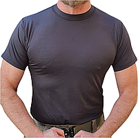 Футболка швидкосохнуча військова термо мікрофібра в чорному кольорі
