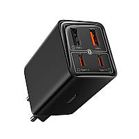 Мережевий зарядний пристрій Baseus GaN6 Pro Fast Charger 2 Type-C + 2 USB 65W Black, фото 4