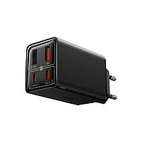 Мережевий зарядний пристрій Baseus GaN6 Pro Fast Charger 2 Type-C + 2 USB 65W Black, фото 5