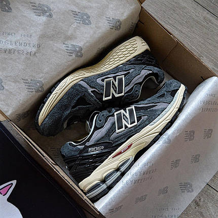 Чоловічі кросівки New Balance 1906D Protection Pack Black Grey Нью Беланс 1906 Д темно сірі замша, фото 1