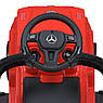 Дитяча каталка-толокар Mercedes M 5043L-3 з батьківською ручкою 2 в 1 Червоний, фото 9