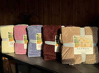 М'який плюшевий плед покривало 180 х 200 на крісло, ліжко, диван, 3D Красивий теплий флісовий плед шарпей для дому на подарунок