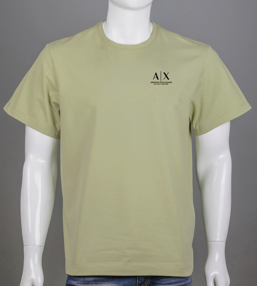 Футболка батал Armani Exchange 2420б (Уп.4шт 3XL,4XL), Світла оливка