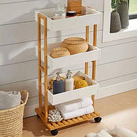 Етажерки для ванної на коліщатах