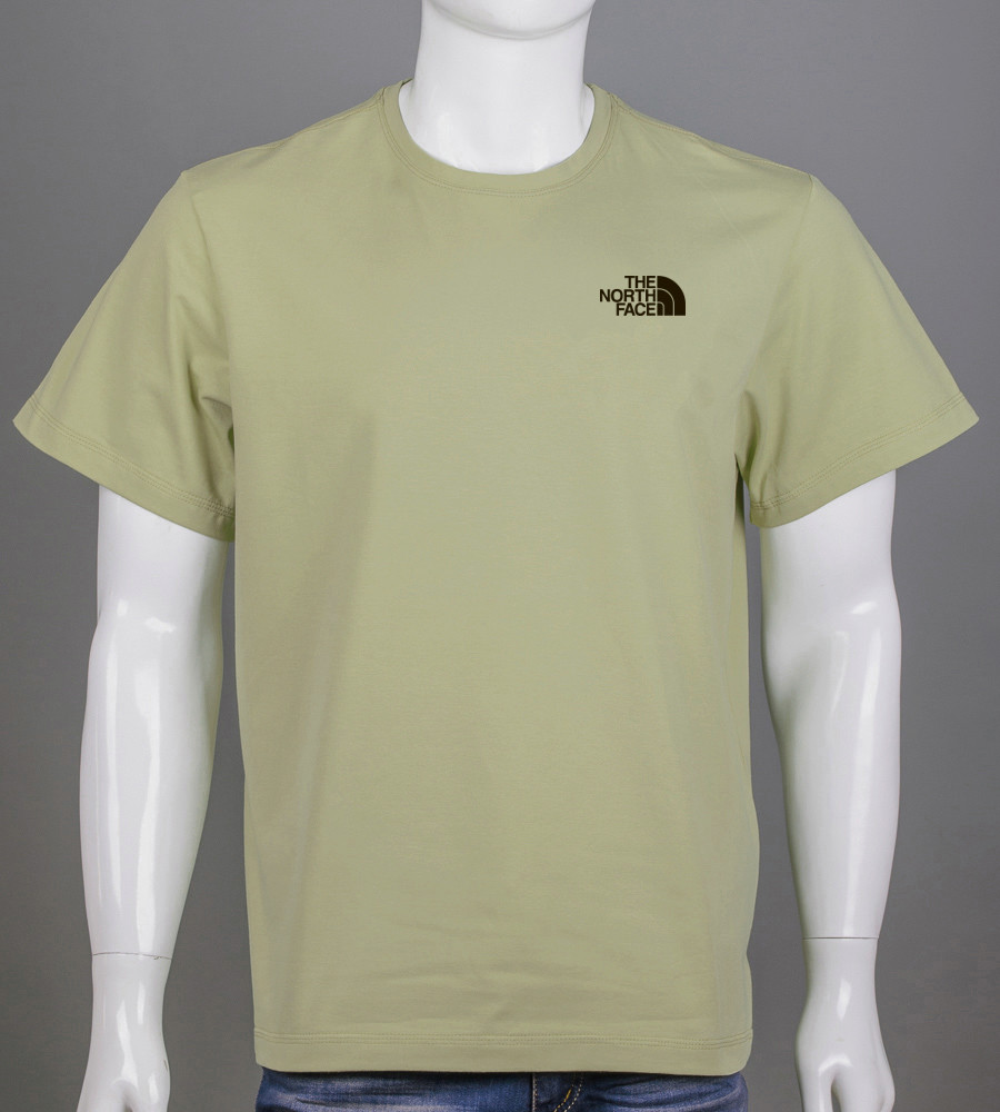 Футболка батал The North Face 2305б (Уп.4шт 3XL,4XL), Світла оливка