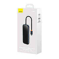 USB-Hub Baseus AcmeJoy 4-Port Type-C HUB Adapter(Type-C to USB3.0*3+Type-C PD&Data *1)Dark Gray, фото 5