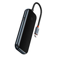 USB-Hub Baseus AcmeJoy 4-Port Type-C HUB Adapter(Type-C to USB3.0*3+Type-C PD&Data *1)Dark Gray, фото 7