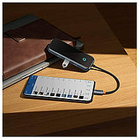 USB-Hub Baseus AcmeJoy 4-Port Type-C HUB Adapter(Type-C to USB3.0*3+Type-C PD&Data *1)Dark Gray, фото 9