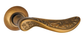 Ручка дверна Punto FLOR TL CF-17 кава, фото 1