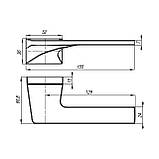 Ручка дверна Punto GERMES QSL BL-24 чорний (K.QSL52 TITAN BL-24), фото 2