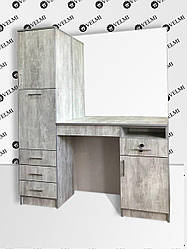 Робоче місце перукаря з пеналом та тумбами VM708 дзеркало перукарське Klaris