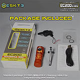 Ручний ліхтар Skilhunt ESKTE EC200S Mini + 1100mAh 18350 (1400+570LM, Nichia 4500k + 3000k, IPX8, USB-C), фото 3