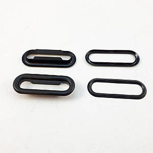 Овальний люверс 16мм Оксид